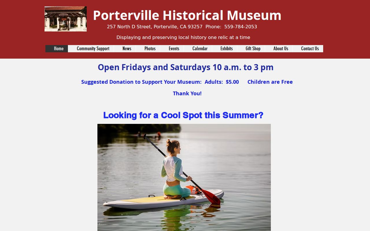 Porterville city directory archive view from the Porterville Historical Museum
